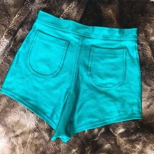 American Apparel Disco Shorts TEAL